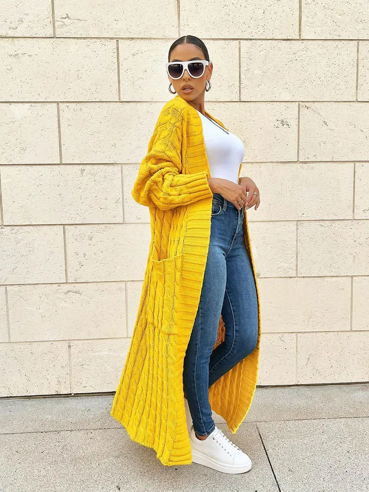 Sweater Women Winter Long Thick Overcoat with Pockets Elegant Cardigan Woman Linen Knitted Cardiga Wholesale Bulk Dropshipping
Sweater Women Winter Long Thick Overcoat with Pockets Elegant Cardigan Woman Linen Knitted Cardiga Wholesale Bulk Dropshipping