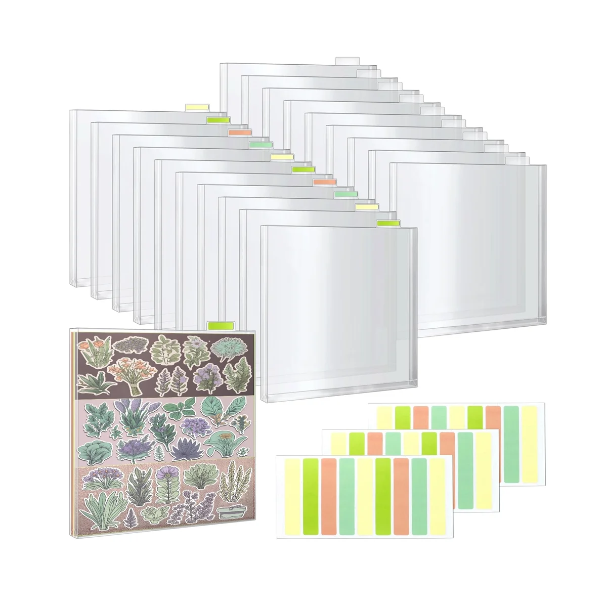 20 Pack Scrapbook Paper Storage Organizer with 1.2In Expansion, Craft Vinyl Paper Photo OrigamiDecoupage Storage Pockets
20 Pack Scrapbook Paper Storage Organizer with 1.2In Expansion, Craft Vinyl Paper Photo OrigamiDecoupage Storage Pockets