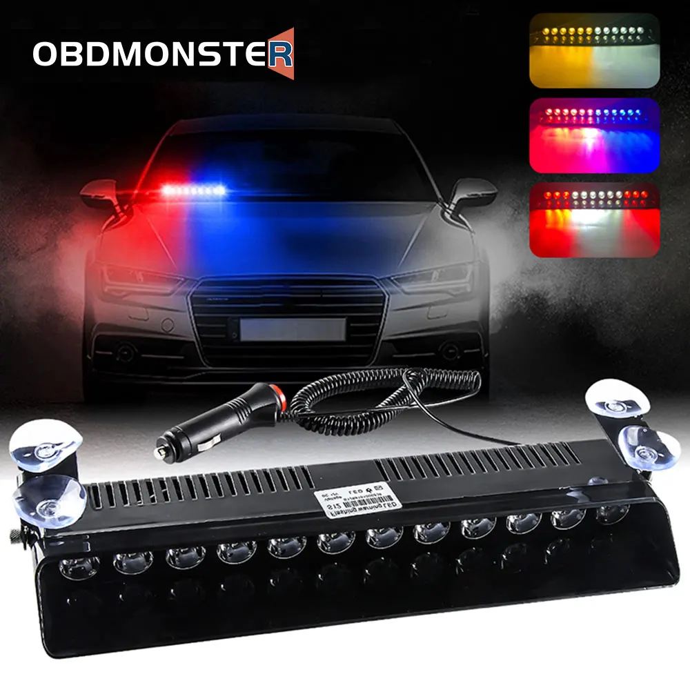 12 Led Car Strobe Lights Front Windshield Warning Flashing Emergency Signal Law Enforcement Police Lamps Auto Car Accessoeries
12 Led Car Strobe Lights Front Windshield Warning Flashing Emergency Signal Law Enforcement Police Lamps Auto Car Accessoeries