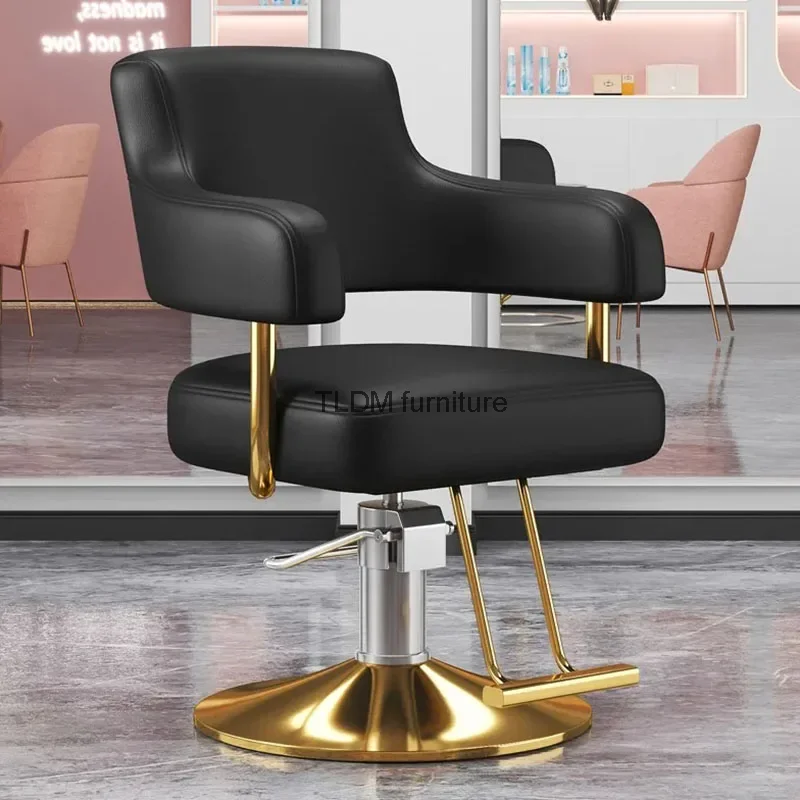 Portable Barbershop Salon Chair Luxury Beauty Gold Hairdressing Salon Chair Barber Swivel Silla De Barbero Commercial Furniture 
Portable Barbershop Salon Chair Luxury Beauty Gold Hairdressing Salon Chair Barber Swivel Silla De Barbero Commercial Furniture