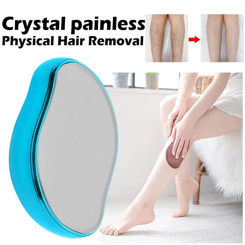 

Crystal Hair Remover Painless Magic Epilator Glass Shaver Safe Easy Cleaning for Legs Arms Back Body Beauty Hair Removal Shaver