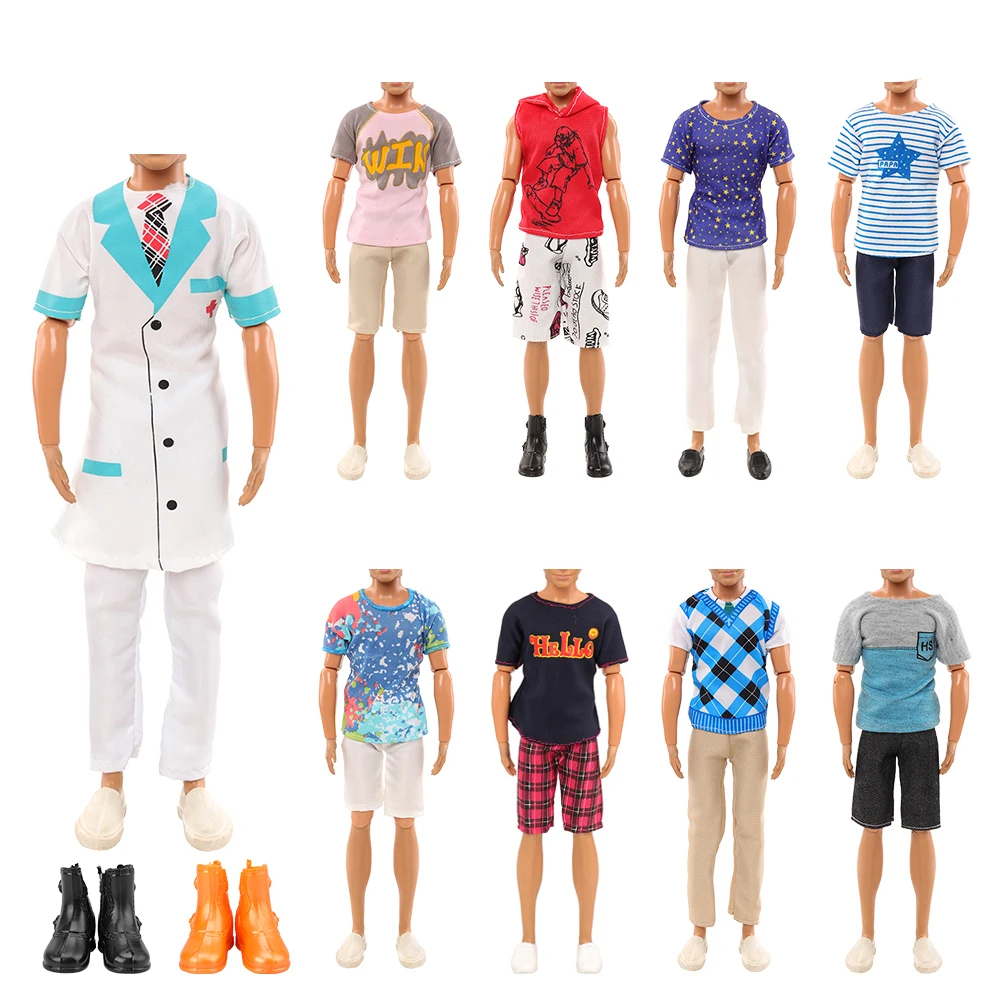 Fashion Handmade 7 Items/Lot Doll Accessories = Kids Toys 1 Doctor plays Coat + 4 Random Ken Clothes + 2 Shoes For Ken Best Gift
Fashion Handmade 7 Items/Lot Doll Accessories = Kids Toys 1 Doctor plays Coat + 4 Random Ken Clothes + 2 Shoes For Ken Best Gift