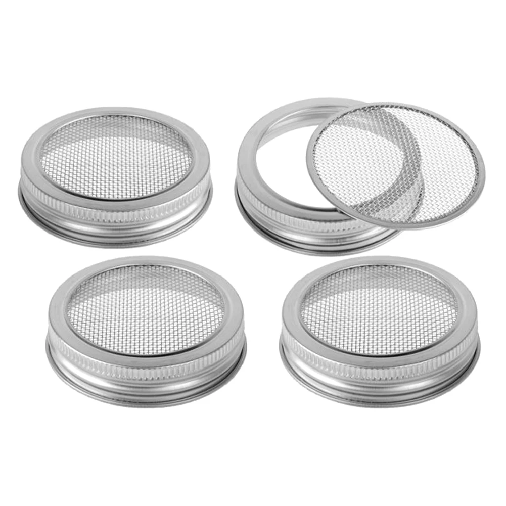 4pcs Home Kitchen Universal Mason Jars Stainless Steel Sprouting Lid Broccoli Growing Bean Screen For Wide Mouth Drainage
4pcs Home Kitchen Universal Mason Jars Stainless Steel Sprouting Lid Broccoli Growing Bean Screen For Wide Mouth Drainage