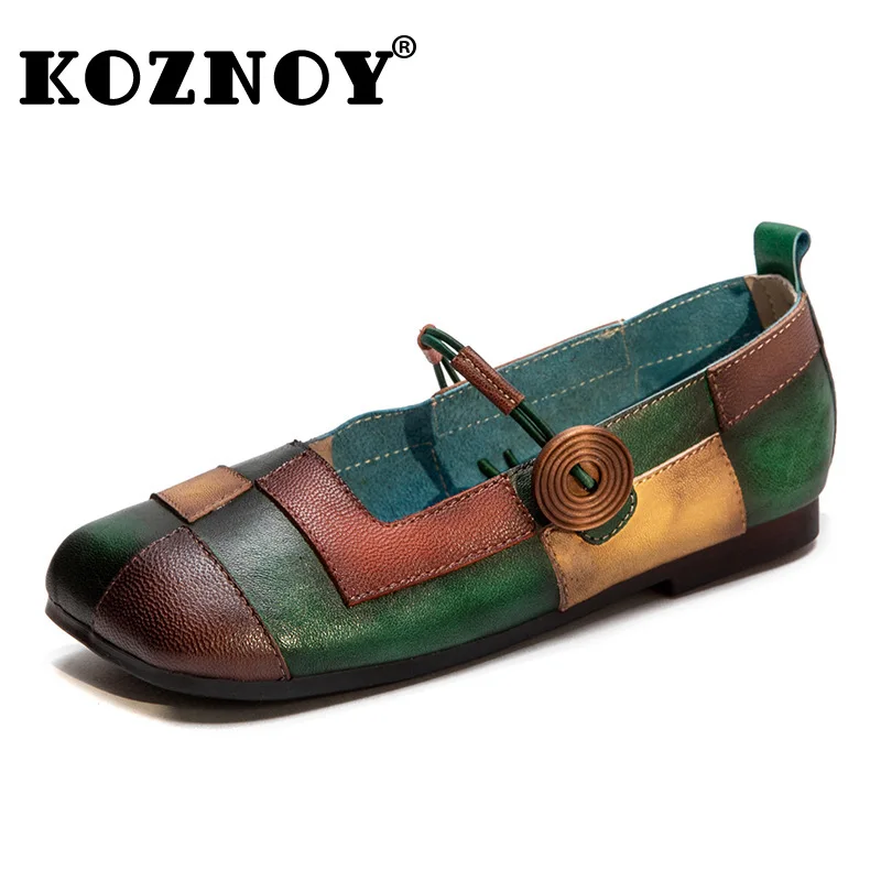Koznoy 2cm 2024 Ethnic Natural Cow Genuine Leather Loafer Summer Comfy Shallow Mixed Color Women Soft Flats Elastic Casual Shoes
Koznoy 2cm 2024 Ethnic Natural Cow Genuine Leather Loafer Summer Comfy Shallow Mixed Color Women Soft Flats Elastic Casual Shoes
