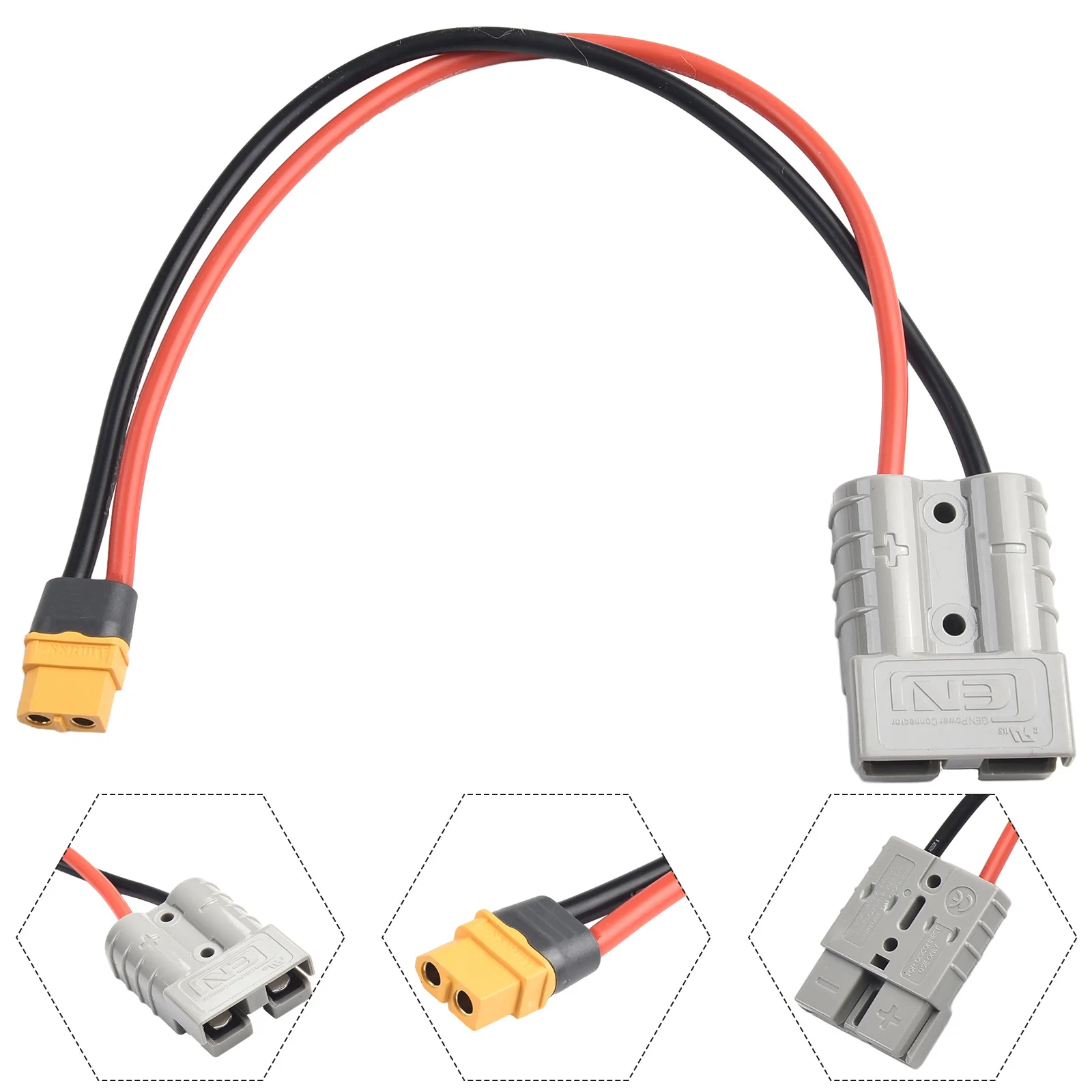 Connector Plug Adapter Cable To XT60 Adapter 12awg 1PCS 30cm 50AMP Brand New Easy To Install FOR Anderson Plug
Connector Plug Adapter Cable To XT60 Adapter 12awg 1PCS 30cm 50AMP Brand New Easy To Install FOR Anderson Plug