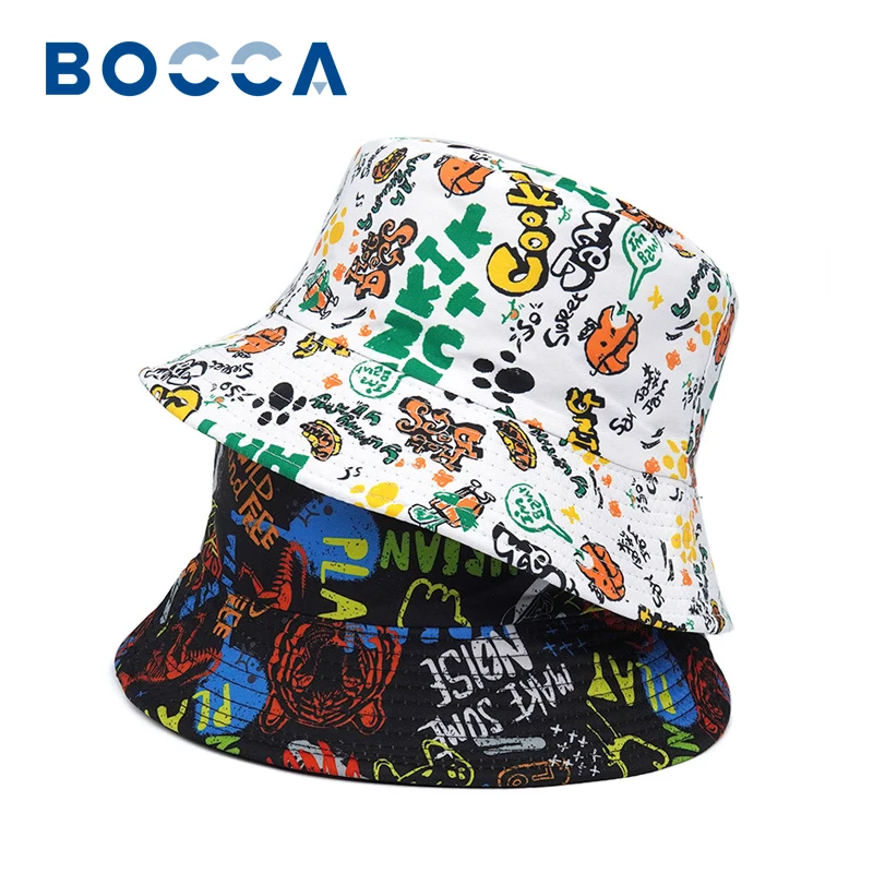 Bocca Graffiti Bucket Hat Printing Panama Fisherman Hats For Men Women Double Sides Reversible Summer Autumn Beach Fishing Cap
Bocca Graffiti Bucket Hat Printing Panama Fisherman Hats For Men Women Double Sides Reversible Summer Autumn Beach Fishing Cap