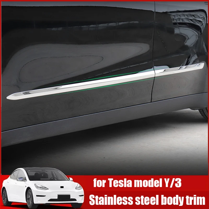 For Tesla Model Y/3 body scratch resistant decorative strip carbon fiber stainless steel modification accessories
For Tesla Model Y/3 body scratch resistant decorative strip carbon fiber stainless steel modification accessories