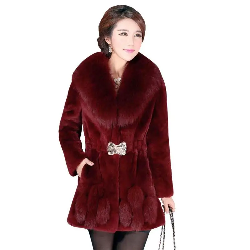 Oversize Women's Winter Plush Coat Female Thick Fur Warm Jackets, New V-neck Faux Fur Collar Clothes Comfort Furry Coats 7 Mallzona Sd3ebf26f44b74dccbe5a8315a0131034N Oversize Women's Winter Plush Coat Female Thick Fur Warm Jackets, New V-neck Faux Fur Collar Clothes Comfort Furry Coats Mallzona