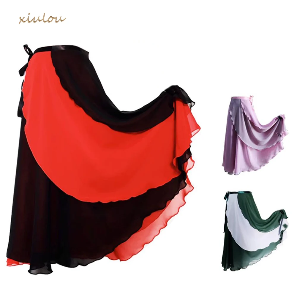2023 Ballet Skirt Women Ballet Dance Skirt Adult Two Color Stitching Chiffon Gymnastics Practice Ballet Long Skirt Chiffon
2023 Ballet Skirt Women Ballet Dance Skirt Adult Two Color Stitching Chiffon Gymnastics Practice Ballet Long Skirt Chiffon