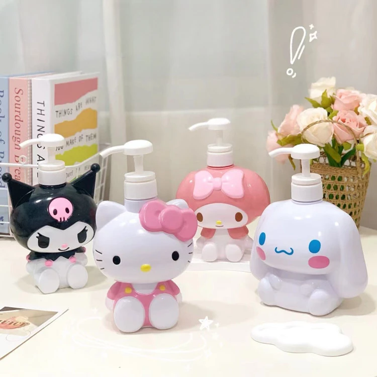 

Sanrio Cinnamoroll Kuromi My Melody Kawaii аниме бутылка большой емкости стакан бутылка шампунь бутылка для душа гель мыло для рук