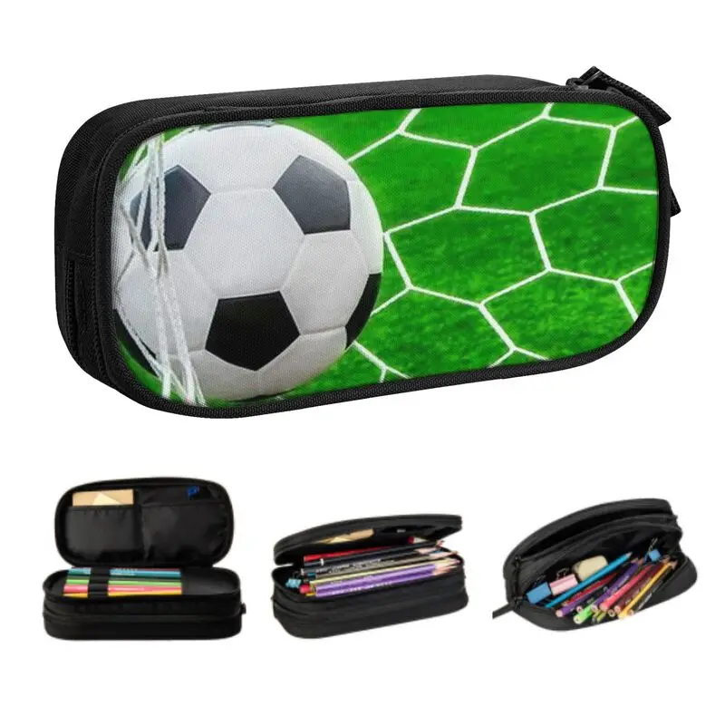 Football Pattern Cute Pencil Cases Girl Boy Large Storage Soccer Ball Pencil Pouch Students Stationery
Football Pattern Cute Pencil Cases Girl Boy Large Storage Soccer Ball Pencil Pouch Students Stationery