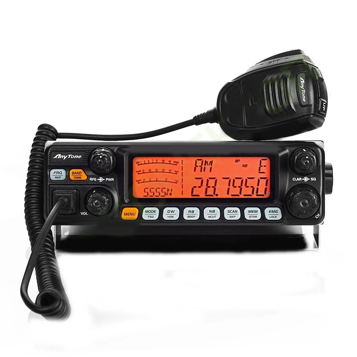 New Original CB Radio Anytone AT-5555N II 28.000 - 29.699 Mhz 40 Channel Mobile Transceiver AM/FM/SSB LSB USB 10 Meter Radio
New Original CB Radio Anytone AT-5555N II 28.000 - 29.699 Mhz 40 Channel Mobile Transceiver AM/FM/SSB LSB USB 10 Meter Radio