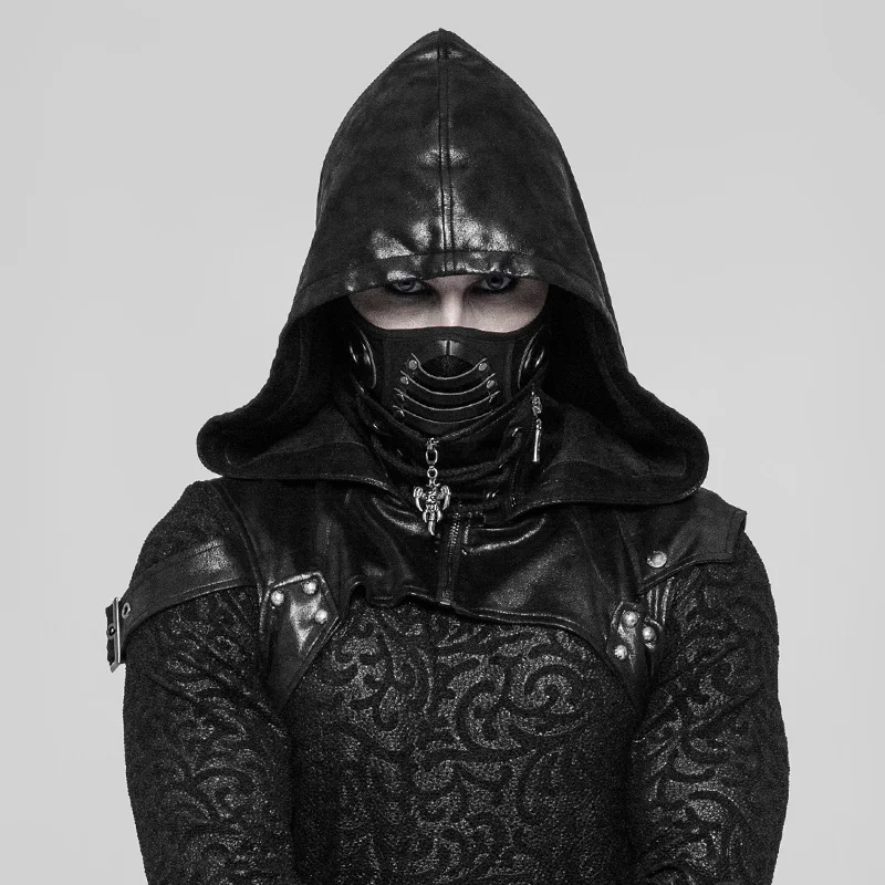 PUNKRAVE Men's Mask Punk Mask Imitation Suede PU Leather Breathable Double Net Halloween Masquerade Masks
PUNKRAVE Men's Mask Punk Mask Imitation Suede PU Leather Breathable Double Net Halloween Masquerade Masks