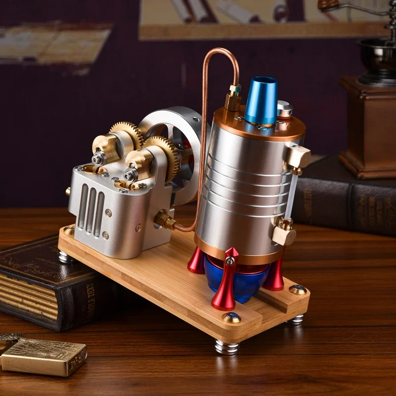 Vertical Retro Steam Engine Model Startable Kit with Heating Steam Boiler Real Start CNC Manufacturing Fine Metal Model Toy
Vertical Retro Steam Engine Model Startable Kit with Heating Steam Boiler Real Start CNC Manufacturing Fine Metal Model Toy