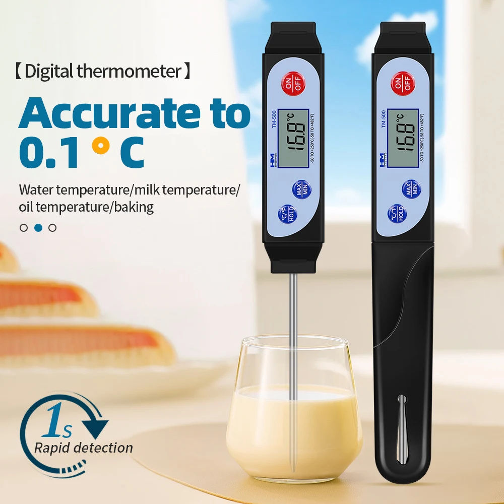 

-50 To 250℃ TM500 Thermometer Digital Meat Food Thermometer Electronic Kitchen Oil Thermometer BBQ Baking Temperature Measuring