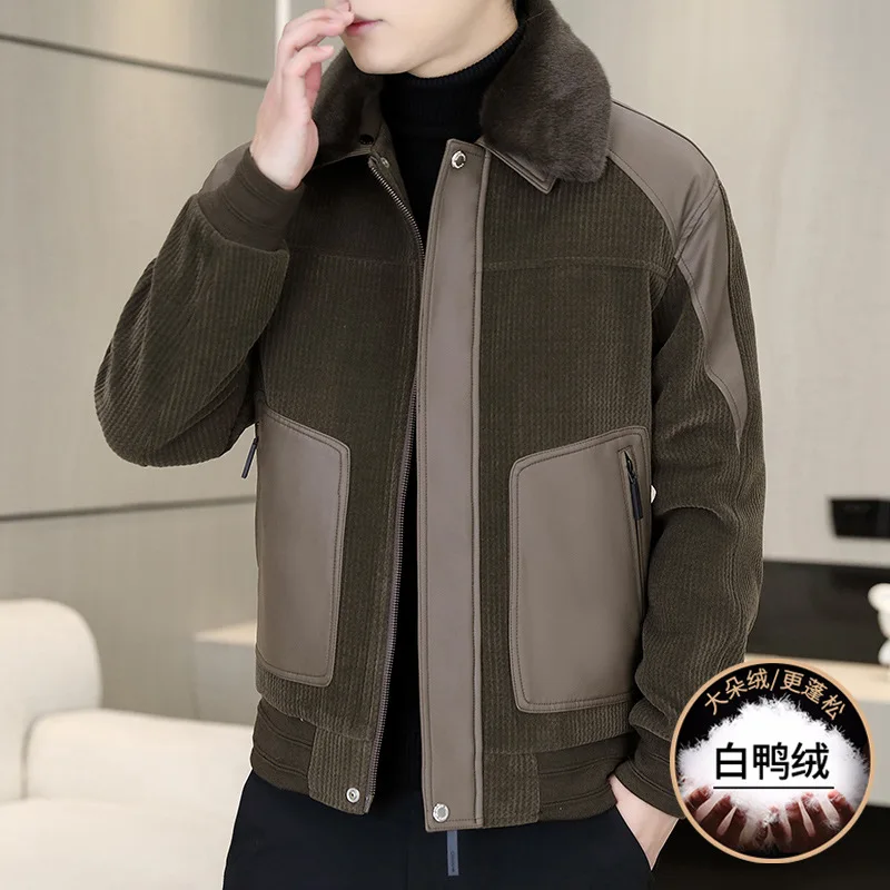 2024 Men's Winter New White Duck down Woolen Jacket Color Matching Casual Detachable Fur Collar Warm down Jacket
2024 Men's Winter New White Duck down Woolen Jacket Color Matching Casual Detachable Fur Collar Warm down Jacket