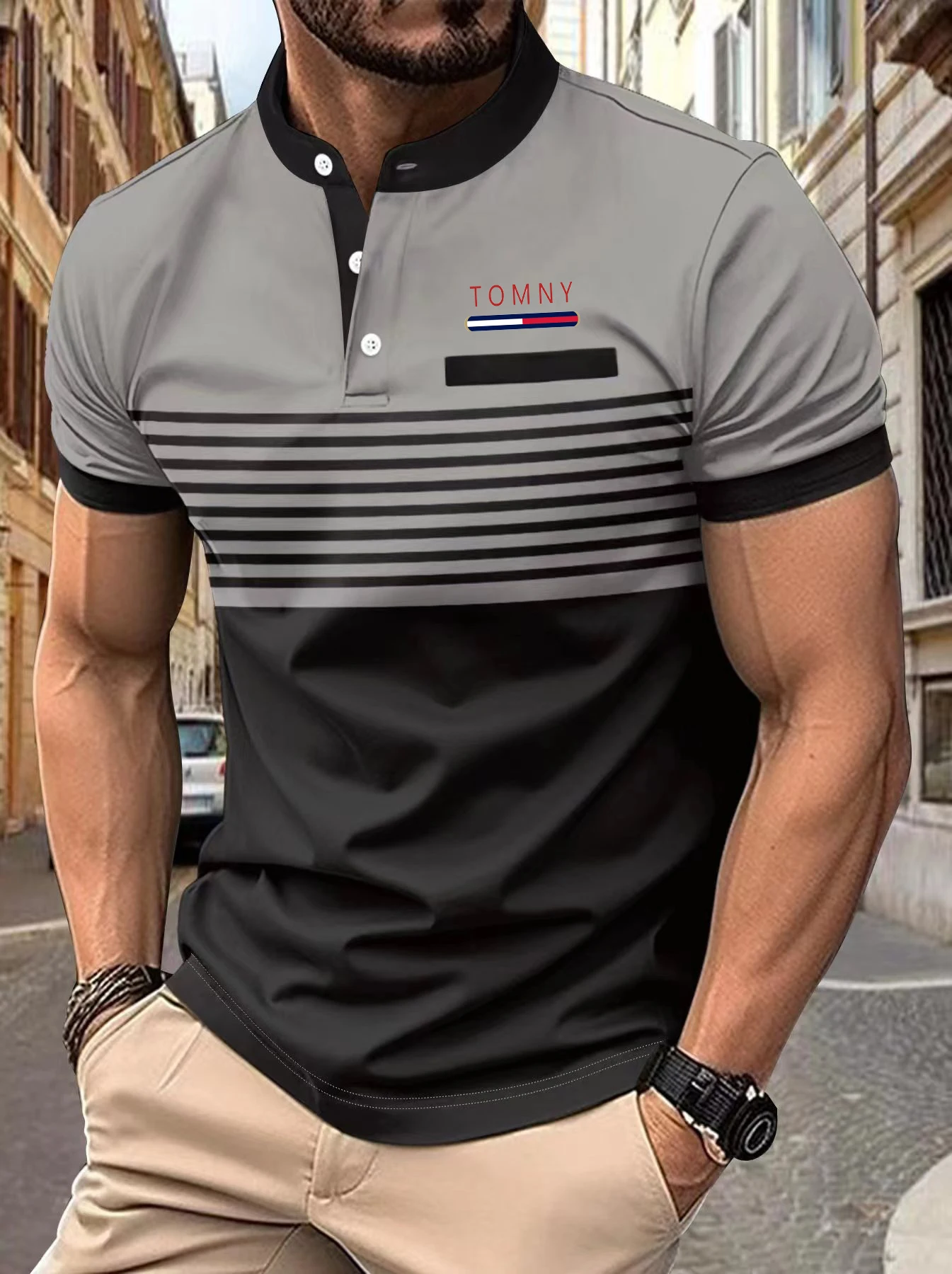 Men's Spring And Summer New Short-sleeved Polo Casual Fashion Comfortable Fit breathAble Absorbent Street Racket High Quality
Men's Spring And Summer New Short-sleeved Polo Casual Fashion Comfortable Fit breathAble Absorbent Street Racket High Quality