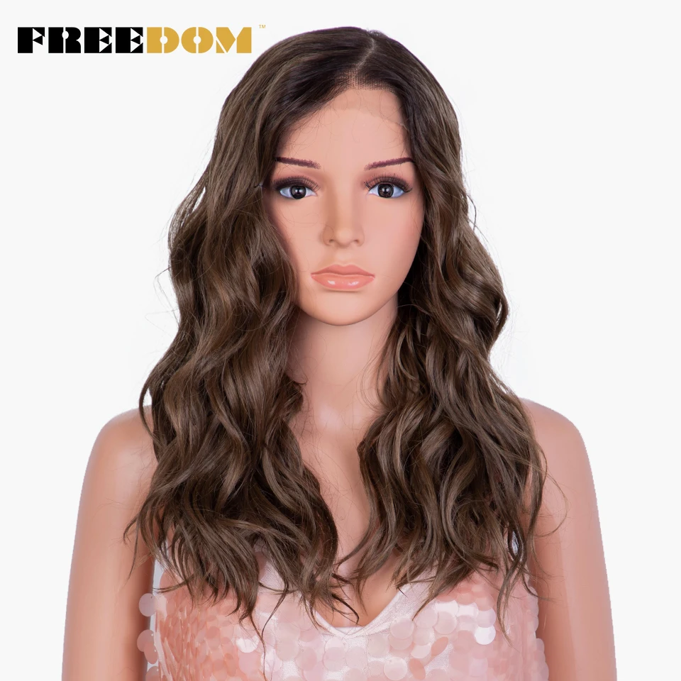 FREEDOM Synthetic Lace Front Wigs 20 Inch Natural Wavy MONO Wig Ombre Blonde Brown Wigs For Black Women Said Part Lace Wigs
FREEDOM Synthetic Lace Front Wigs 20 Inch Natural Wavy MONO Wig Ombre Blonde Brown Wigs For Black Women Said Part Lace Wigs