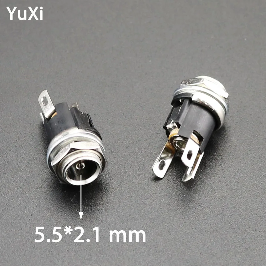 YuXi 10pcs/Lot DC 5.5mm x 2.1mm DC Power Supply Socket Connector Metal Panel Mount Socket Jack DC Connectors Terminal Adapter 
YuXi 10pcs/Lot DC 5.5mm x 2.1mm DC Power Supply Socket Connector Metal Panel Mount Socket Jack DC Connectors Terminal Adapter