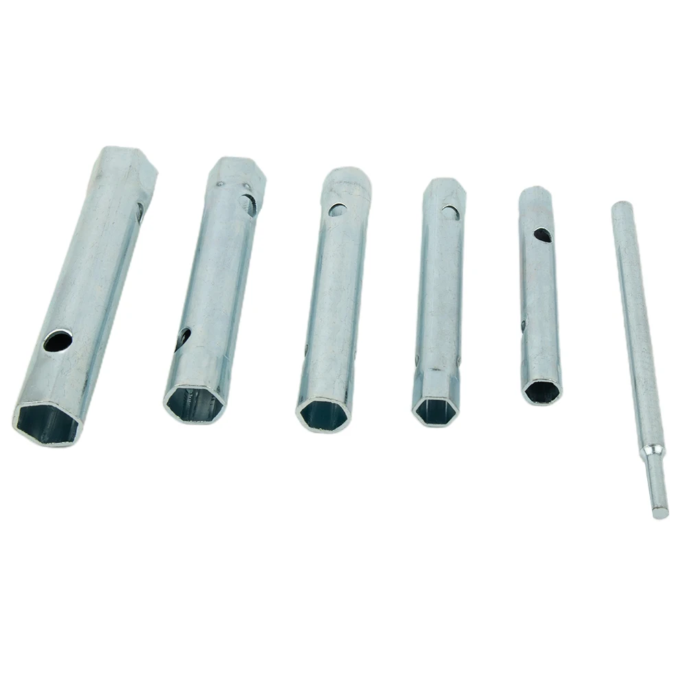 Tubular Box Wrench 6pcs/set 8-17mm Double Ended Highly Polished Silver Socket Spanner Steel For Automotive Repair
Tubular Box Wrench 6pcs/set 8-17mm Double Ended Highly Polished Silver Socket Spanner Steel For Automotive Repair