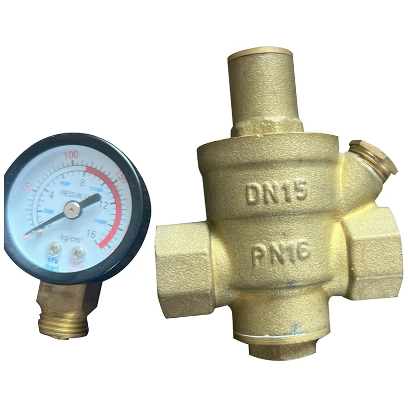 DN20 3/4 Inch Brass Pressure Reducing Regulator Valve Adjustable Pressure Reducing Regulator Valve With Pressure Gauge
DN20 3/4 Inch Brass Pressure Reducing Regulator Valve Adjustable Pressure Reducing Regulator Valve With Pressure Gauge
