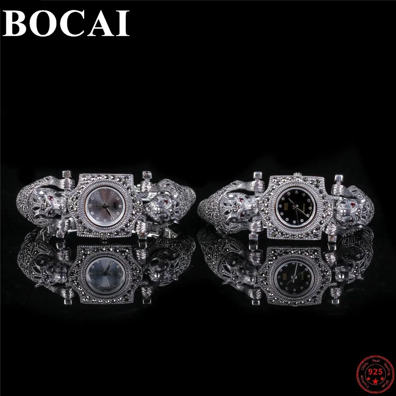 BOCAI Real S925 Sterling Silver Bracelets for Women New Fashion Leopard Argentum Watchband Watch-strap Jewelry Free Shipping
BOCAI Real S925 Sterling Silver Bracelets for Women New Fashion Leopard Argentum Watchband Watch-strap Jewelry Free Shipping