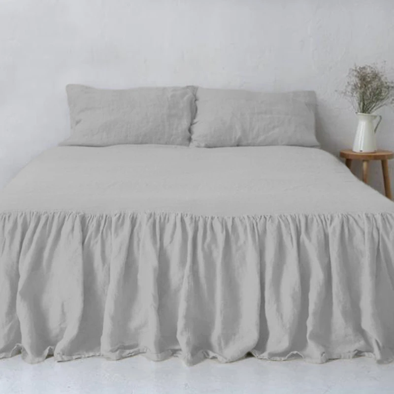 100% Pure Linen 14 inch Bed Skirt Non-slip Grey Mattress Cover Ruffled Bed Skirt Bedsheet Bed Cover Protector Home Bedspread
100% Pure Linen 14 inch Bed Skirt Non-slip Grey Mattress Cover Ruffled Bed Skirt Bedsheet Bed Cover Protector Home Bedspread