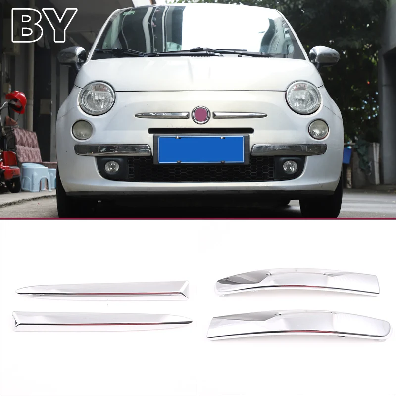 Car Front Bumper Upper Lower Trim Moulding Chrome Plating Silver Strip Fit For Fiat 500 2007-2015 Car Accessories
Car Front Bumper Upper Lower Trim Moulding Chrome Plating Silver Strip Fit For Fiat 500 2007-2015 Car Accessories
