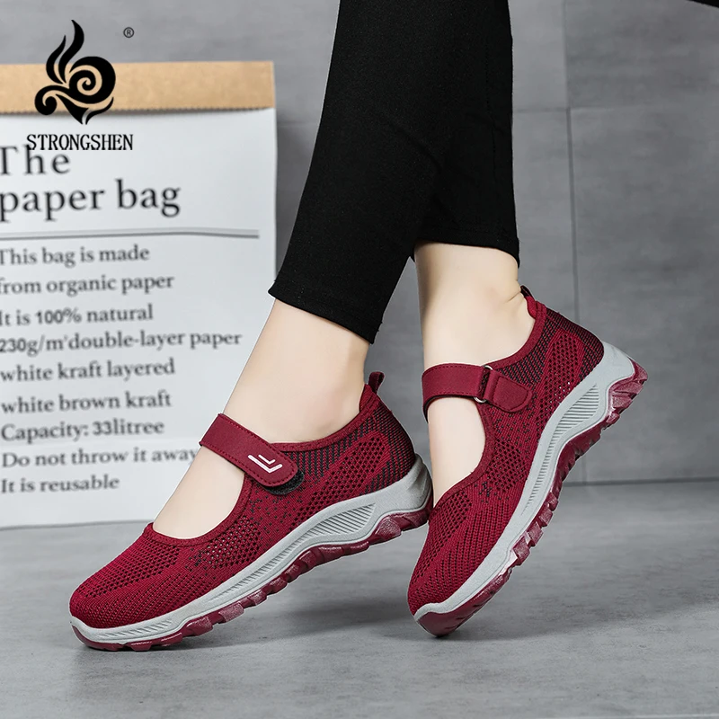 STRONGSHEN Women Casual Shoes Flat Vulcanize Sneakers Ladies Breathable Mesh Lightweight Trainers Chaussure Femme Mujer
STRONGSHEN Women Casual Shoes Flat Vulcanize Sneakers Ladies Breathable Mesh Lightweight Trainers Chaussure Femme Mujer