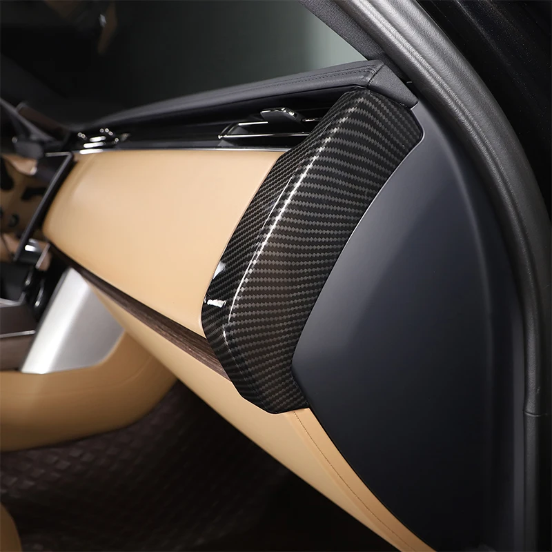 

For Land Rover Range Rover Vogue 2023-2024 ABS Carbon Fiber Car Dashboard Side Frame Cover Trim Sticker Car Accessories