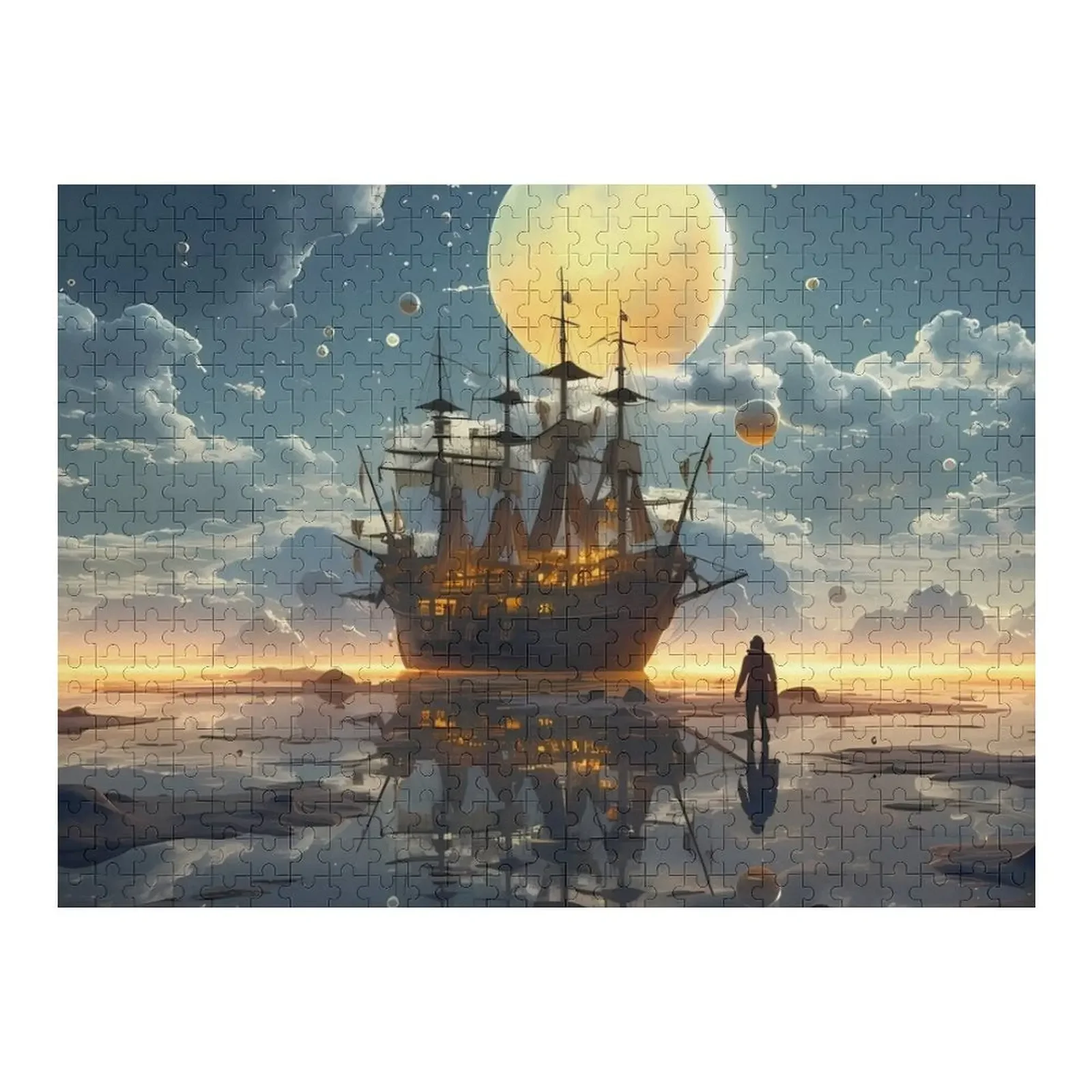 

Warriors of Amstaff: Warrior awaits for his ship Jigsaw Puzzle Works Of Art Customized Photo Baby Toy Custom Gifts Puzzle