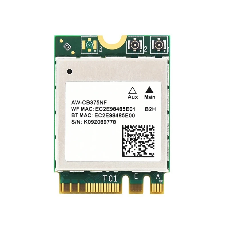 AW-CB375NF Двухдиапазонная беспроводная сетевая карта, Двухдиапазонная Wi-Fi карта 2,4 ГГц/5 ГГц, Двухдиапазонная карта, двухъядерный процессор, Bluetooth, поддержка BLE NX, долговечная
AW-CB375NF Двухдиапазонная беспроводная сетевая карта, Двухдиапазонная Wi-Fi карта 2,4 ГГц/5 ГГц, Двухдиапазонная карта, двухъядерный процессор, Bluetooth, поддержка BLE NX, долговечная