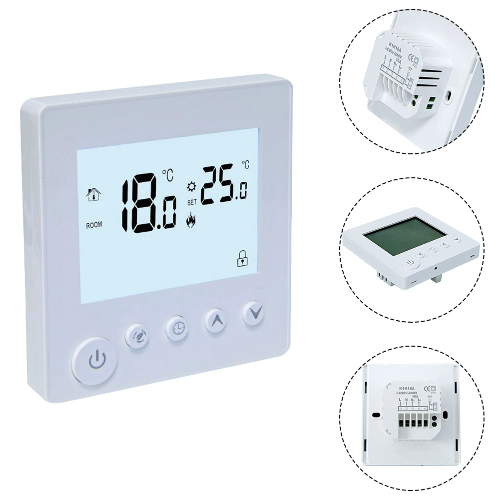 Digital Thermostat 220V Child Lock Day LED Replacement Spare Parts Temperature Underfloor Heating Wall Heating
Digital Thermostat 220V Child Lock Day LED Replacement Spare Parts Temperature Underfloor Heating Wall Heating
