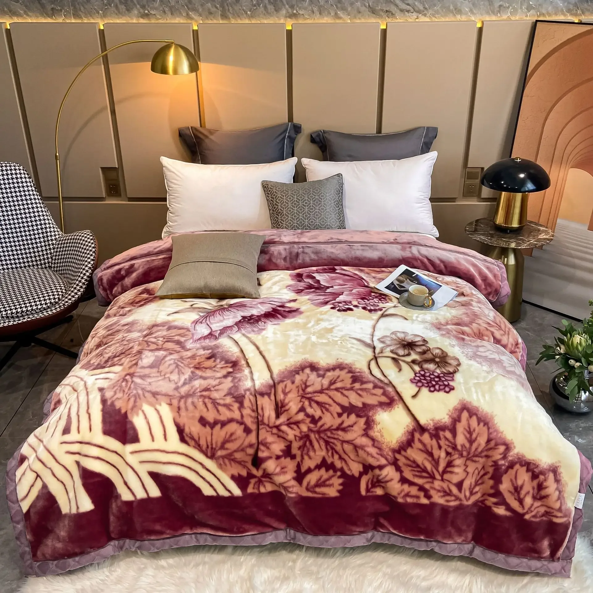 Double Layer Winter Thick Raschel Mink Weighted Blanket For Double Bed Soft Warm Heavy Fluffy Throw Blankets
Double Layer Winter Thick Raschel Mink Weighted Blanket For Double Bed Soft Warm Heavy Fluffy Throw Blankets