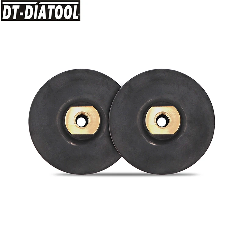 2pcs DT-DIATOOL 4"/100mm M14 Back Pad for Diamond Rubber Based Polishing Pads Thread Super-soft Backer Pads Multifunctional
2pcs DT-DIATOOL 4"/100mm M14 Back Pad for Diamond Rubber Based Polishing Pads Thread Super-soft Backer Pads Multifunctional