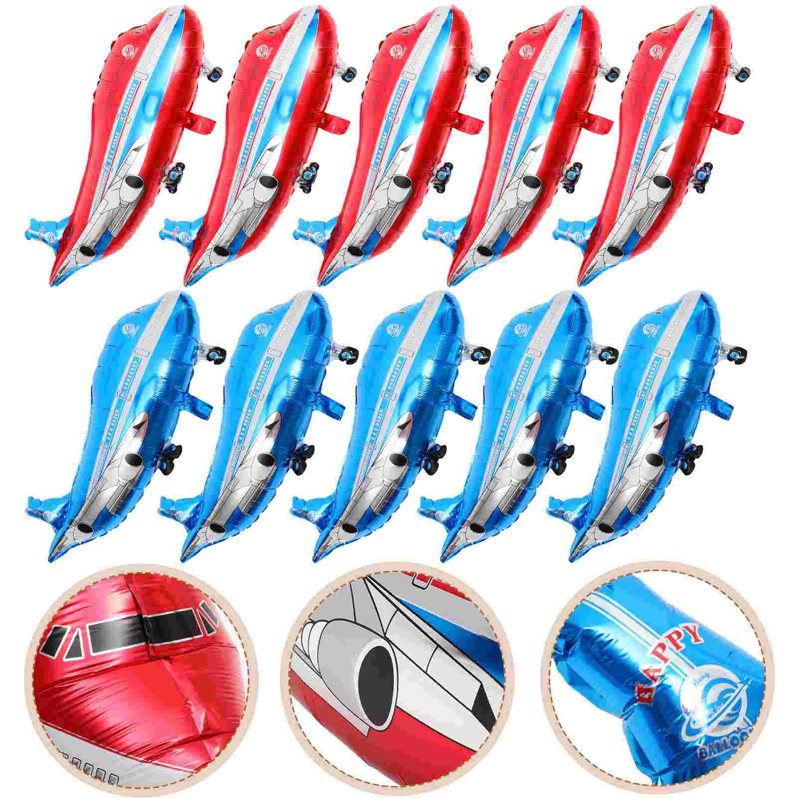 10pcs Airplane Balloons Foil Mylar Aircraft Banner Balloons for Shower Birthday Party Supplies
10pcs Airplane Balloons Foil Mylar Aircraft Banner Balloons for Shower Birthday Party Supplies