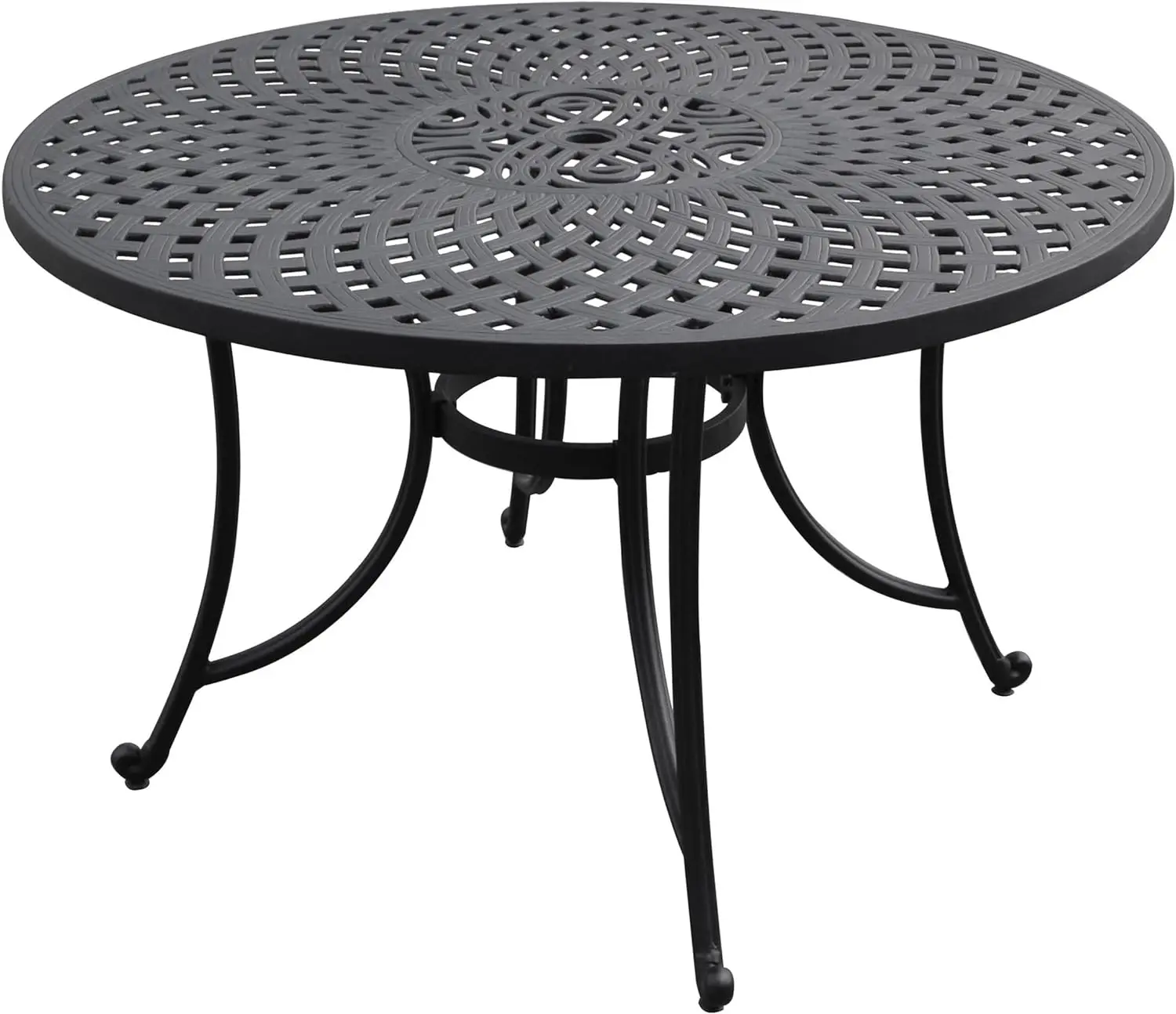 

Crosley Furniture Sedona Solid-Cast Aluminum Outdoor Dining Table, 46-inch, Black