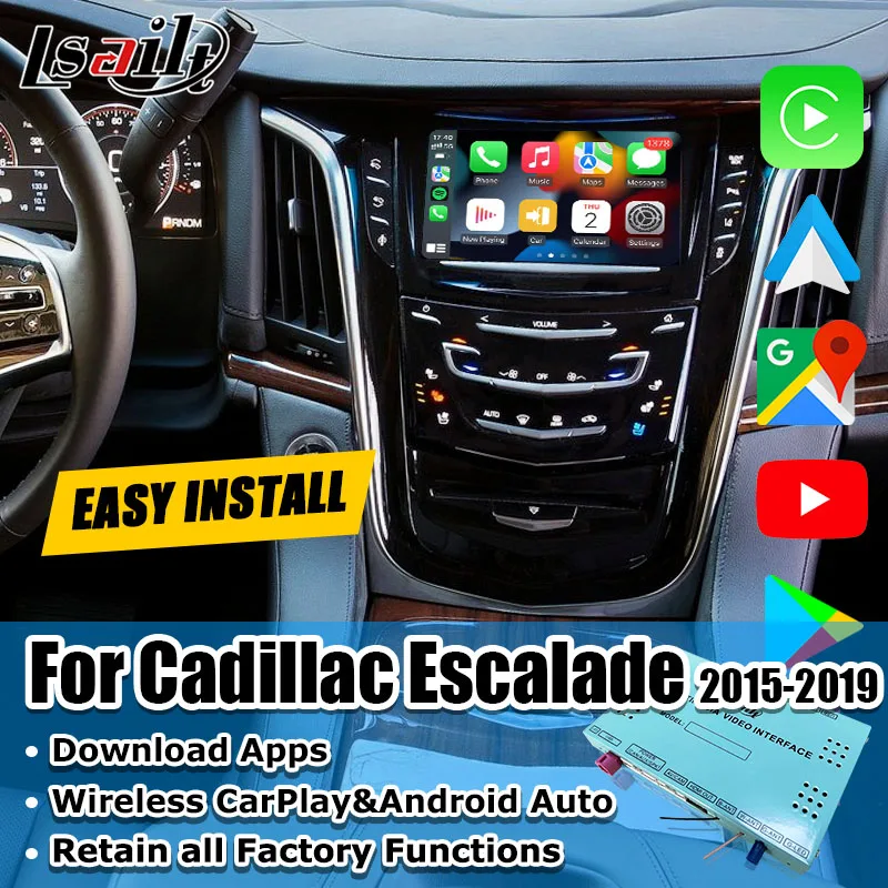 Интерфейс Lsailt Android для Cadillac Escalade ,ATS CTS XTS CUE System с Waze, Yandex, YTB,N-etFlix, Wireless AA CP
Интерфейс Lsailt Android для Cadillac Escalade ,ATS CTS XTS CUE System с Waze, Yandex, YTB,N-etFlix, Wireless AA CP