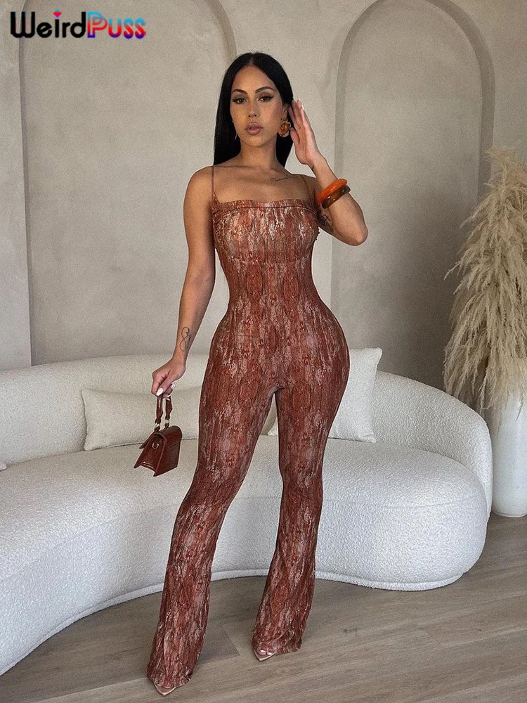 Weird Puss Tie Dye Print Camis Jumpsuit Women 2023 See Through Low-Neck Elastic Skinny Coquette Party Workout Overalls Clubwear
Weird Puss Tie Dye Print Camis Jumpsuit Women 2023 See Through Low-Neck Elastic Skinny Coquette Party Workout Overalls Clubwear