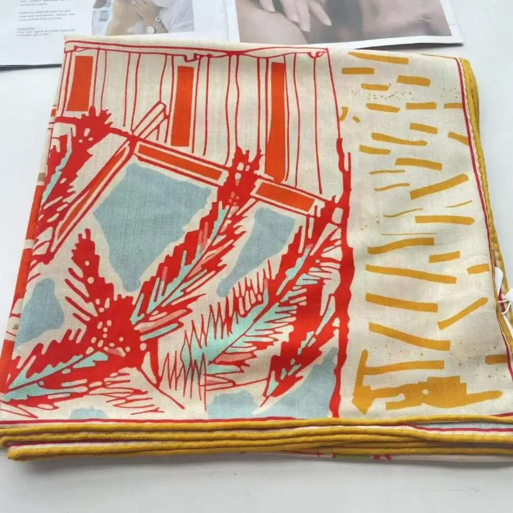 70% Cashmere 30% Silk Scarf Fashion Street Painting Shawl Big Kerchief 135*135cm
70% Cashmere 30% Silk Scarf Fashion Street Painting Shawl Big Kerchief 135*135cm