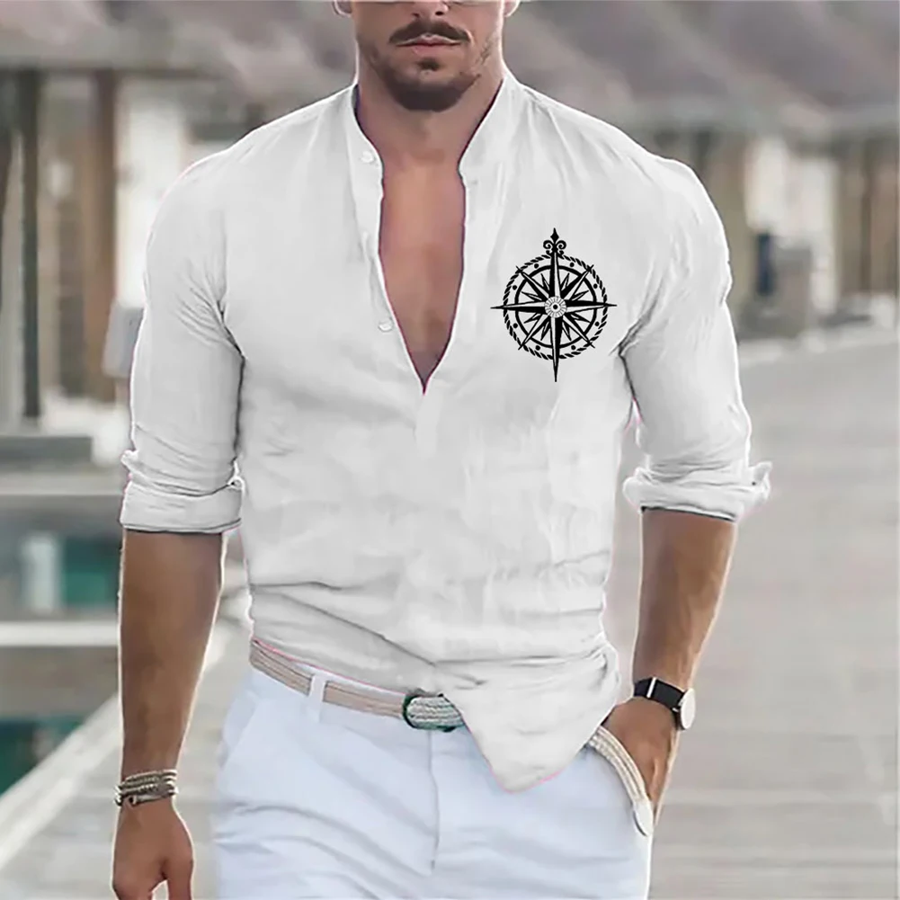 Male Shirt T Shirts Beachwear Tops Blouse Button-Down Casual Daily Holiday Long Sleeve Mens Pajamas Party 2023
Male Shirt T Shirts Beachwear Tops Blouse Button-Down Casual Daily Holiday Long Sleeve Mens Pajamas Party 2023
