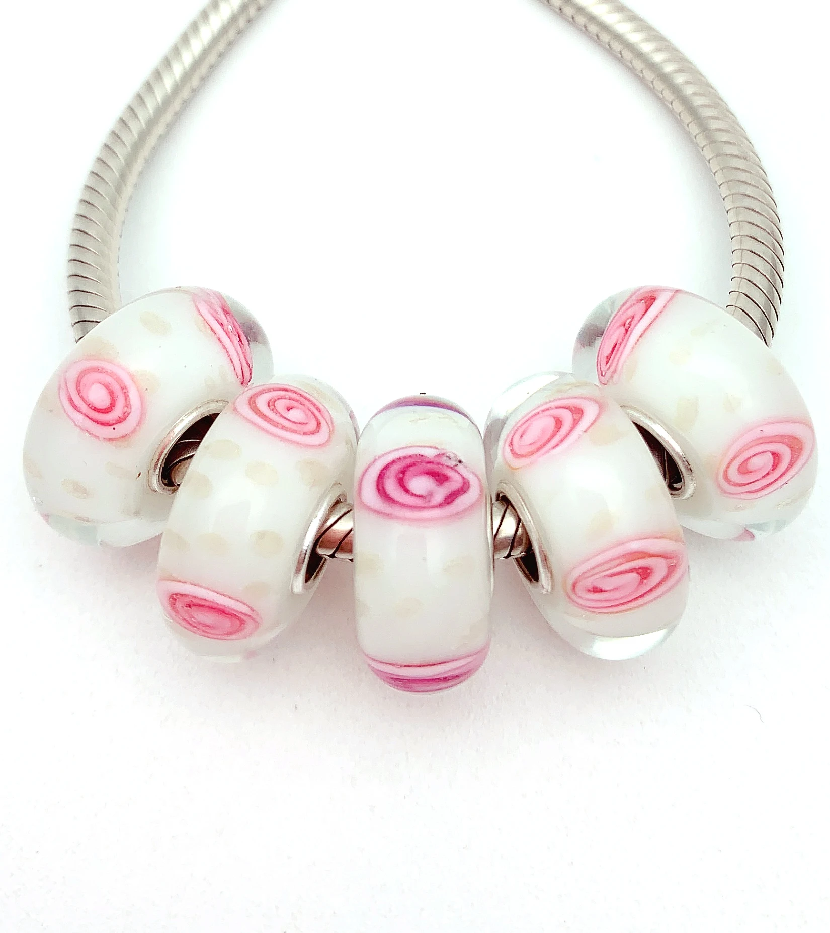 YG359 5X 100% Authenticity S925 Sterling Silver Beads Murano Glassbeads NEW Fit European Charms Bracelet Diy Jewelry Lampwork
YG359 5X 100% Authenticity S925 Sterling Silver Beads Murano Glassbeads NEW Fit European Charms Bracelet Diy Jewelry Lampwork