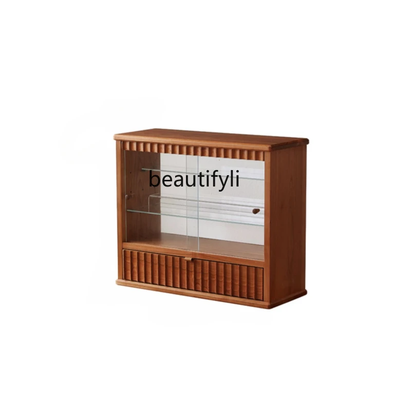 Japanese-Style Solid Wood Storage Cabinet Living Room Cherrywood TV Side Cabinet Locker Small Apartment furniture
Japanese-Style Solid Wood Storage Cabinet Living Room Cherrywood TV Side Cabinet Locker Small Apartment furniture