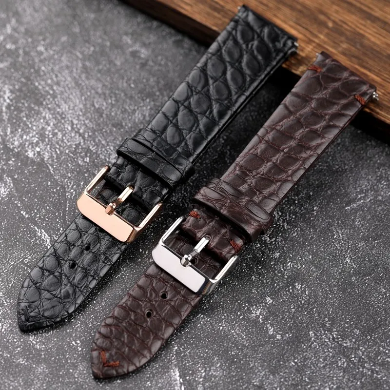 New Quick Release Men's Black Handmade Crocodile Leather Strap Ultra-Thin 18 19 20 21 22MM Watchband Soft Bracelet Retro Style
New Quick Release Men's Black Handmade Crocodile Leather Strap Ultra-Thin 18 19 20 21 22MM Watchband Soft Bracelet Retro Style