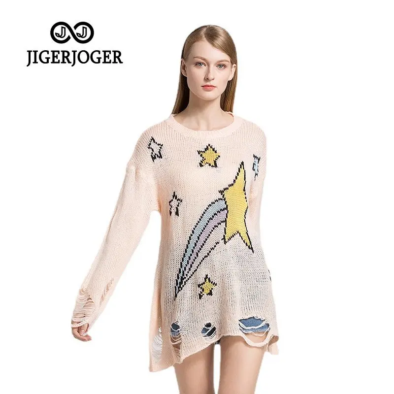 Hot Pink Sweaters Womens Knit Sweaters New Autumn Winter Star Long Sleeves Moon Unicorn Sweater Dress Wholesale Drop Shipping
Hot Pink Sweaters Womens Knit Sweaters New Autumn Winter Star Long Sleeves Moon Unicorn Sweater Dress Wholesale Drop Shipping