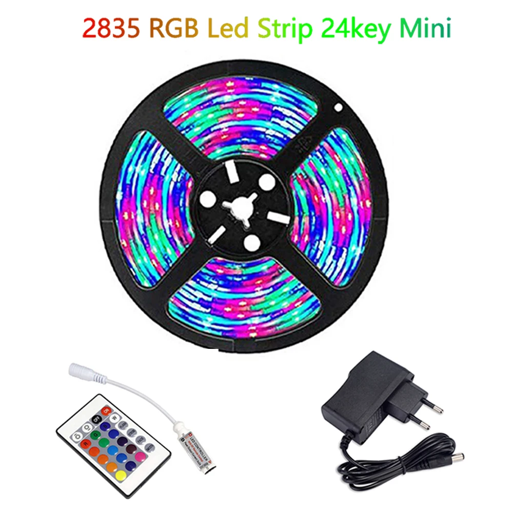 

Tape RGB 12 V Volt Led Strips Light PC SMD 2835 Waterproof Flexible 5M 10M 15M 20M RGB 12V Led TV Strip Light IR Remote Full Set