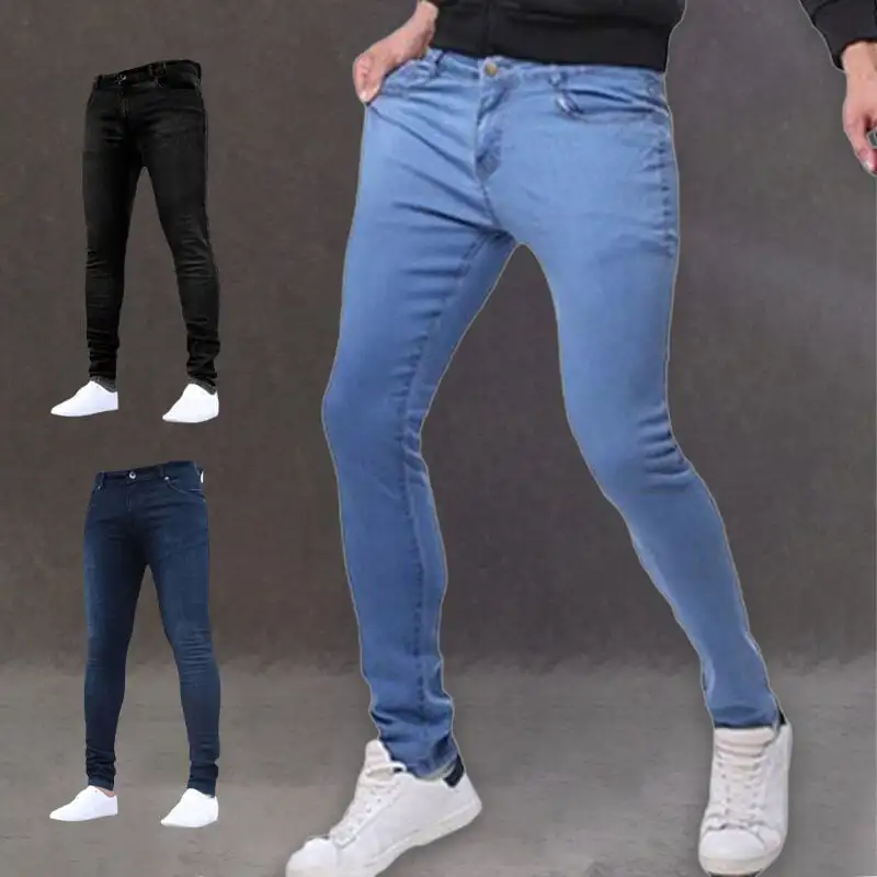 Mens Pants High Waist Zipper Stretch Jeans Casual Slim Fit Trousers Male Plus Size Pencil Pants Denim Skinny Jeans for Men
Mens Pants High Waist Zipper Stretch Jeans Casual Slim Fit Trousers Male Plus Size Pencil Pants Denim Skinny Jeans for Men