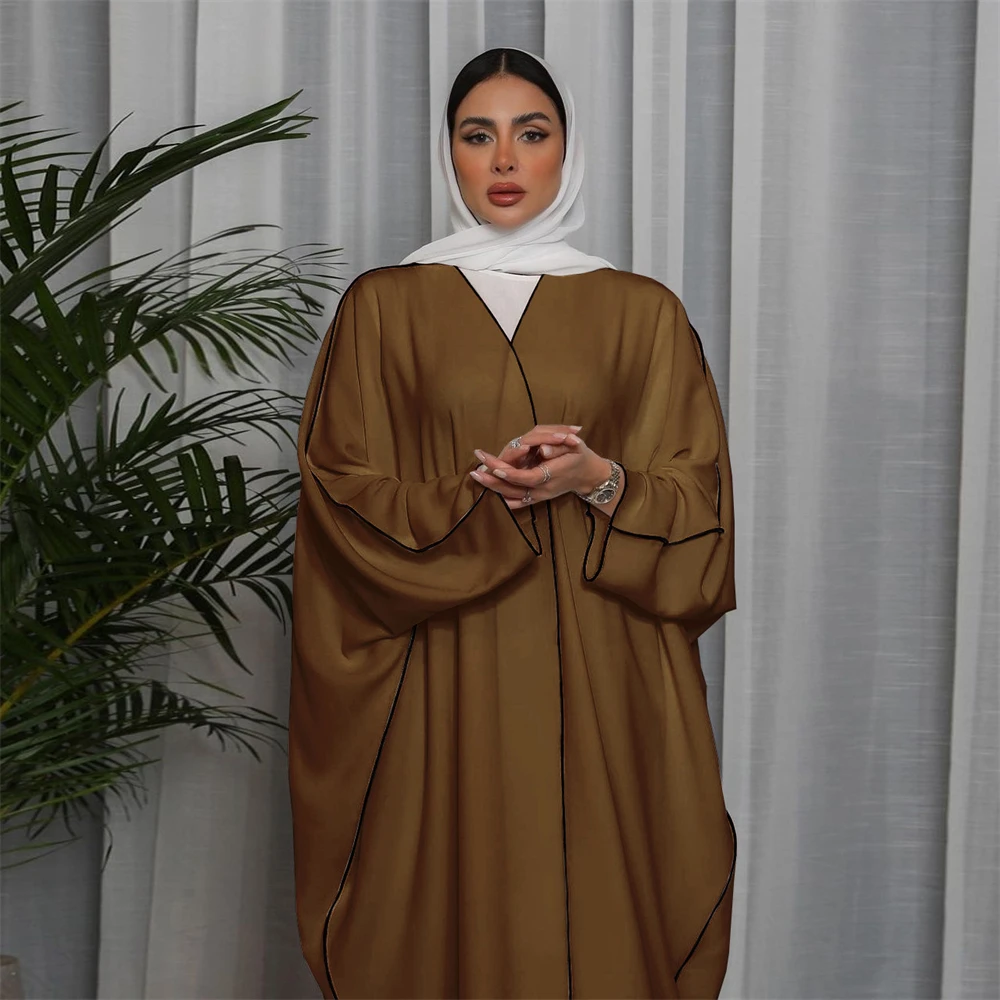 

Кимоно Abayas открытый кардиган женское мусульманское крепированное платье Турция Арабский Дубай Саудовский ислам халат Рамадан ИД джалабия кафтан наряд Одежда