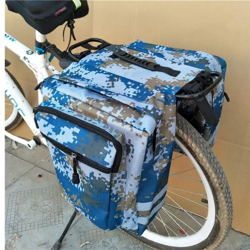 

Cycling Double Side Rear Rack Bike Camo Trunk Bag Mountain Road Bicycle Tail Seat Pannier Pack Luggage Carrier Bike Bag