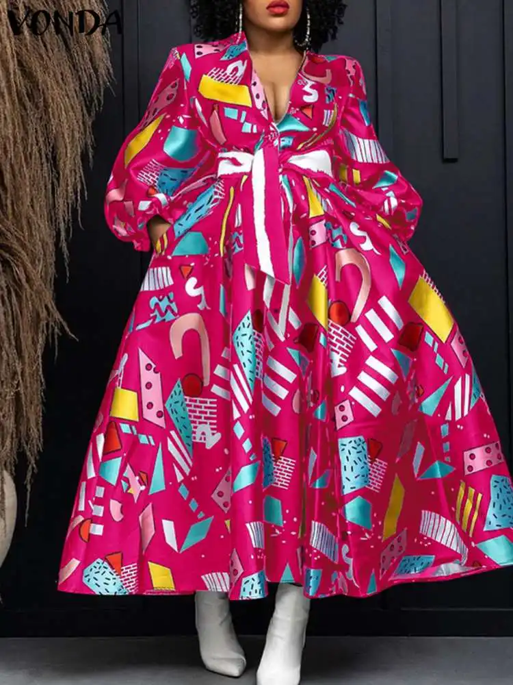 VONDA Women Fashion Dress 2024 Vintage V-neck Print Elegant Party Maxi Long Dress Bohemian Office Sundress Autumn Robe Femme
VONDA Women Fashion Dress 2024 Vintage V-neck Print Elegant Party Maxi Long Dress Bohemian Office Sundress Autumn Robe Femme